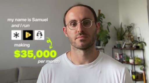 Samuel: 3 app, $35.000 al mese