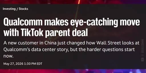 Titolo: Qualcomm makes eye-catching move with TikTok parent deal