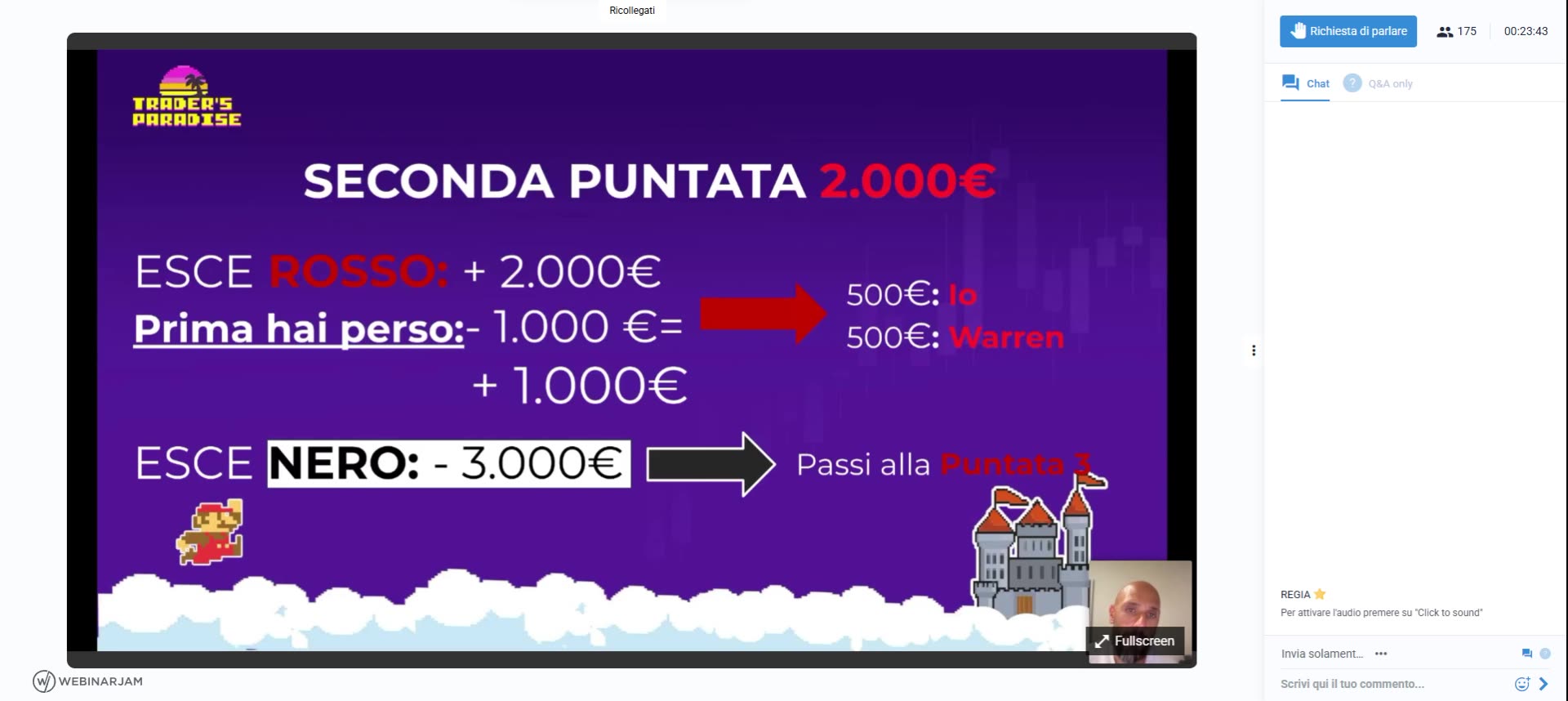 Slide Seconda Puntata 2000 euro: il raddoppio