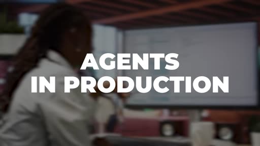 Title card AGENTS IN PRODUCTION